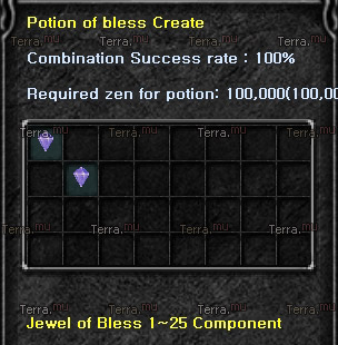 Создание зелья Potion of Bless Создание зелья Potion of Bless